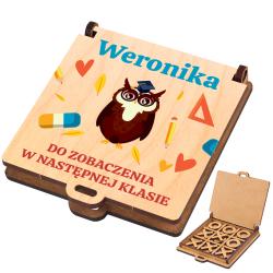 Gra kółko i krzyżyk z dedykacją prezent dla...