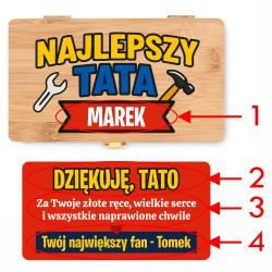 Zestaw narzędzi 21 elementów prezent dla Taty z...