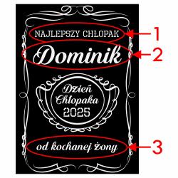 Kanister barek na Jack Daniel's z dedykacją na...