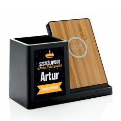 Organizer na biurko z ładowarką prezent na...