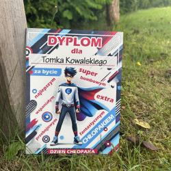 Dyplom na Dzień Chłopaka A5 z imieniem super...