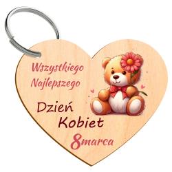 Brelok miś upominek prezent na Dzień Kobiet 8...