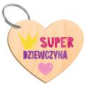 Brelok z dedykacją upominek na Dzień Dziewczyny 11 października