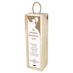 Skrzynka na wino z personalizacją podziękowanie...