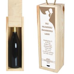Skrzynka na wino z personalizacją podziękowanie...