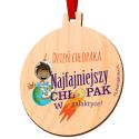 Drewniany medal Najfajniejszy Chłopak na Dzień Chłopaka