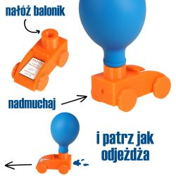 Autko jeżdżące z balonem na Dzień Chłopaka z...