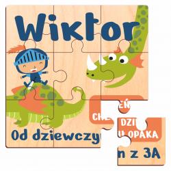 Puzzle drewniane personalizowane z imieniem na...