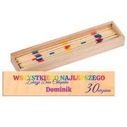 Personalizowana gra Mikado w drewnianym pudełku...
