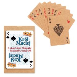 Karty do gry z recyklingu prezent na Dzień...