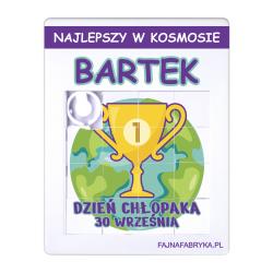 Puzzle przesuwane z imieniem prezent Dzień...