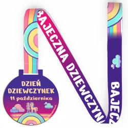 Drewniany medal na smyczy kolorowy prezent na...