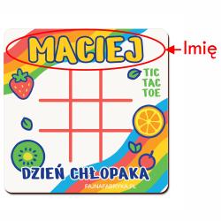 Gra Tic Tac kółko krzyżyk z imieniem prezent na...