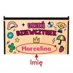Drewniane przybory geometryczne zestaw prezent...
