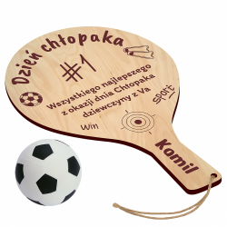 Paletka do odbijania z piłką oraz imieniem...