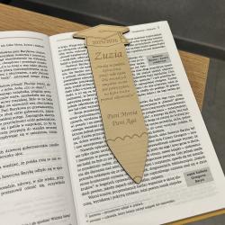 Zakładka drewniana z imieniem prezent na...