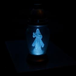 Wkład LED Jezus do znicza biały figurka z...