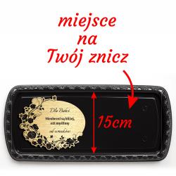 Podstawek pod znicz lub stroik z dedykacją na grób
