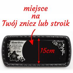 Podstawek pod znicz personalizowany na grób z...