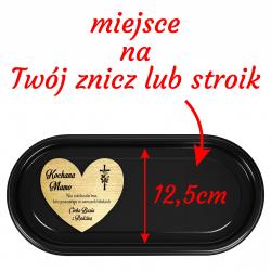 Podstawek zniczówka z sercem i dedykacją pod...