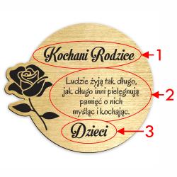 Podstawek pod znicz lub stroik w kształcie...