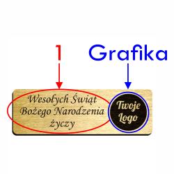 Lampka świąteczna z logo firmowym i szopką...