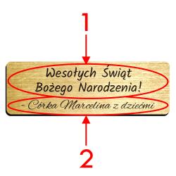 Lampka LED z grawerem i imieniem szopka...