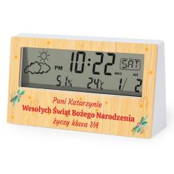 Stacja pogodowa z dedykacją prezent świąteczny...