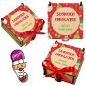 Pudełko na słodycze Mikołajki Święta prezent z dedykacją