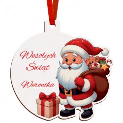 Bombka zawieszka na choinkę z imieniem Mikołaj...