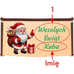 Drewniane pudełko na czekoladę z imieniem...