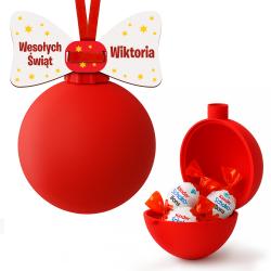 Bombka z imieniem pudełko na słodycze zawieszka...