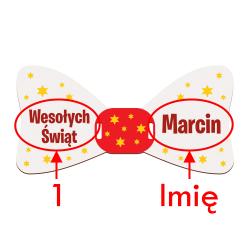 Biała bombka z imieniem pudełko na słodycze...