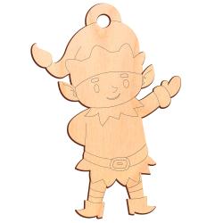 Brelok Elf do kolorowania świąteczny prezent...