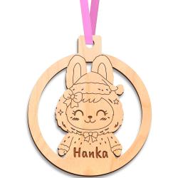 Bombka zawieszka dla dziewczynki z grawerowanym...