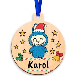 Bombka kolorowa dla chłopca z imieniem prezent...