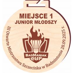 Medal Badminton Turniej Badmintona Grawer