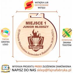 Medal Badminton Turniej Badmintona Grawer