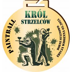 Medal Drewniany paintball z personalizacją