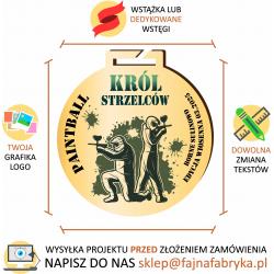 Medal Drewniany paintball z personalizacją