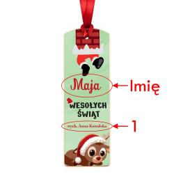 Drewniana zakładka do książki z imieniem na...