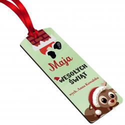 Drewniana zakładka do książki z imieniem na...