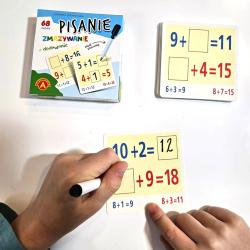 Gra edukacyjna pisanie zmazywanie dodawanie z...