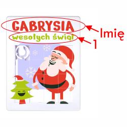 Personalizowane świąteczne puzzle prezent na...
