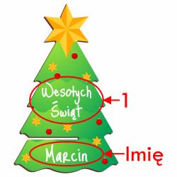 Podstawka pod telefon w kształcie choinki na...