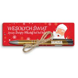 Zakładka świąteczna długopis z grawerowanym...