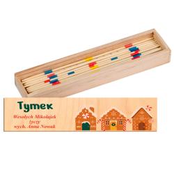 Bierki świąteczne w drewnianym pudełku z...