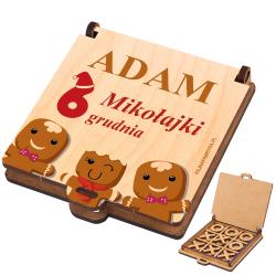 Gra kółko i krzyżyk z imieniem prezent na...