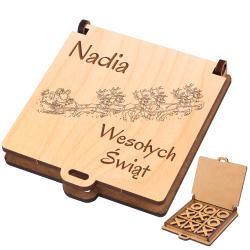 Gra kółko i krzyżyk z imieniem prezent...