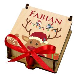 Drewniane pudełko na słodycze z imieniem...